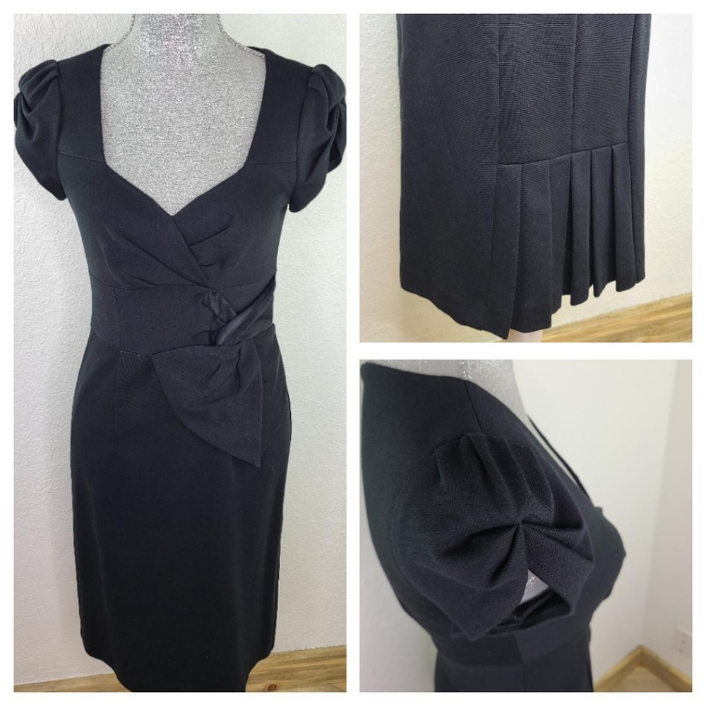 Nanette Lepore Bow Twist Side Sash Dress